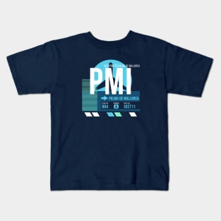 Palma de Mallorca (PMI) Airport // Sunset Baggage Tag Kids T-Shirt